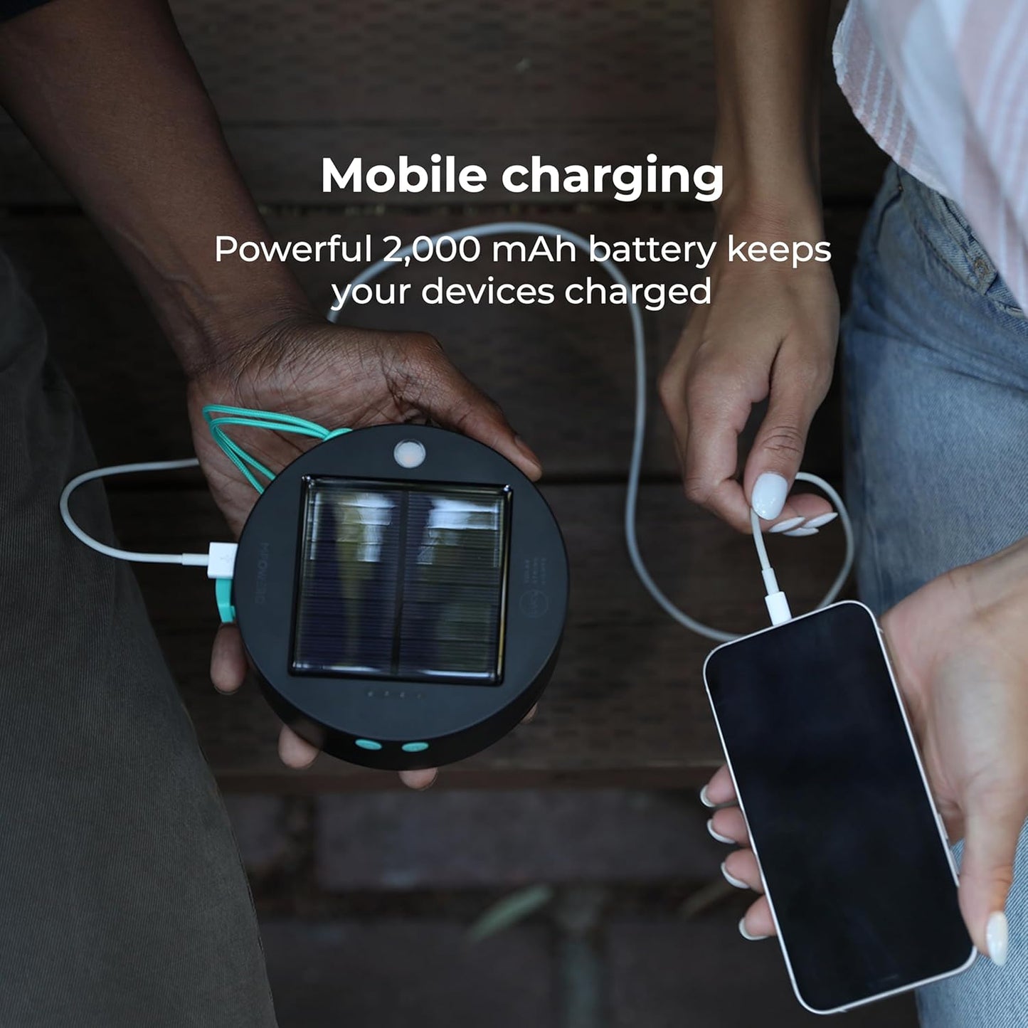Solarna LED svetla + PUNJAČ POWER bank lampa